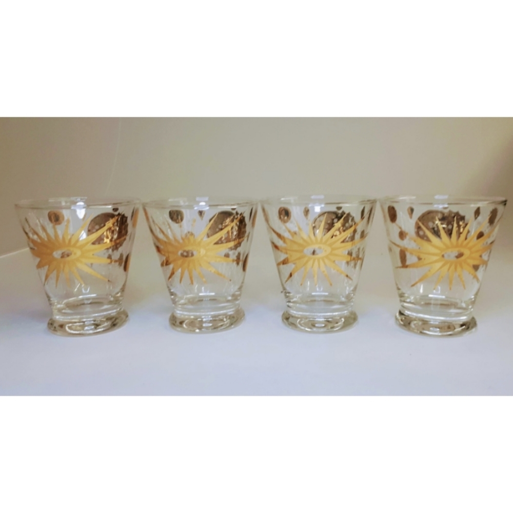 Vintage Fred Press "Eclipse" tumblers - set of 4